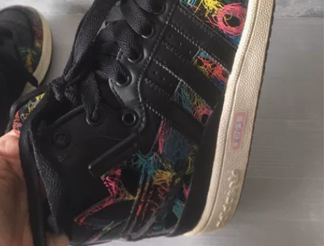 二手正品阿迪高帮透气休闲运动鞋40.5码 ...