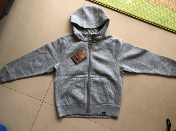 Nike 耐克儿童童装连帽外套 纯棉外套加...