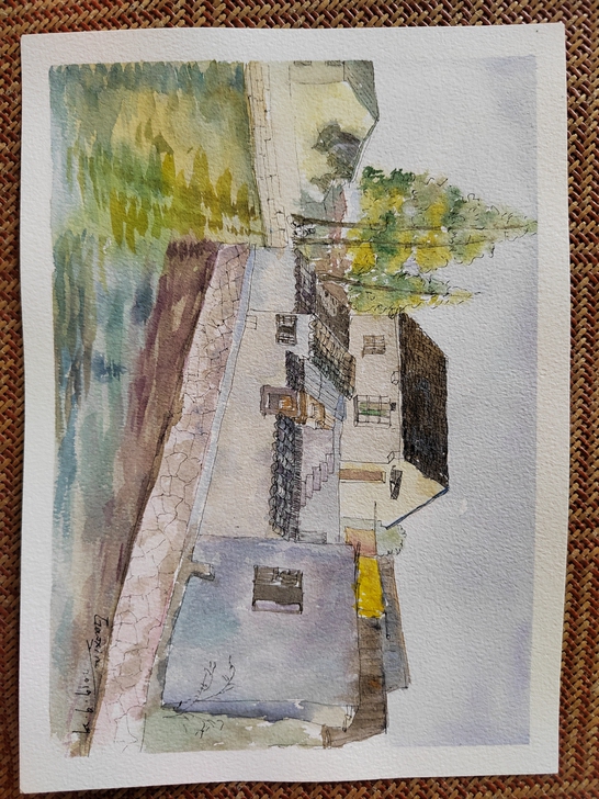 平时练习的水彩手绘作品，16k大小  低价...