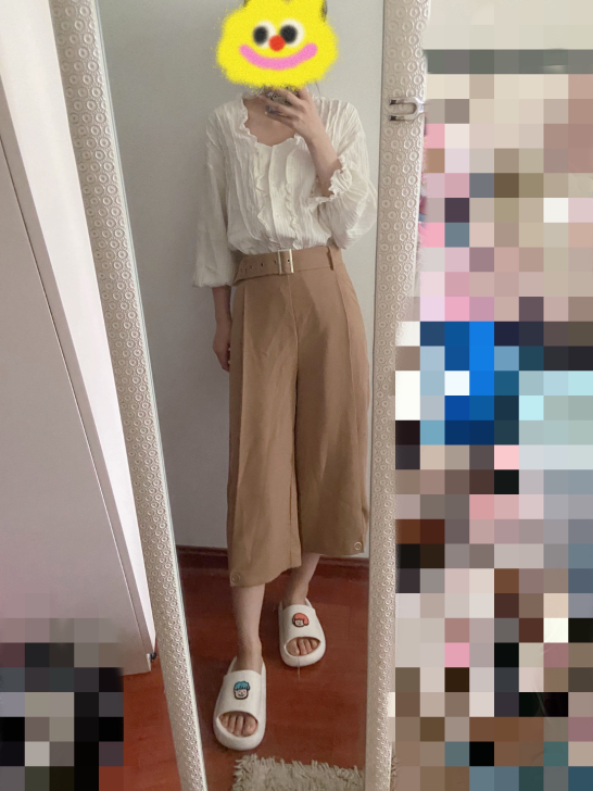 秋季通勤直筒休闲裤咖色驼色西装阔腿裤