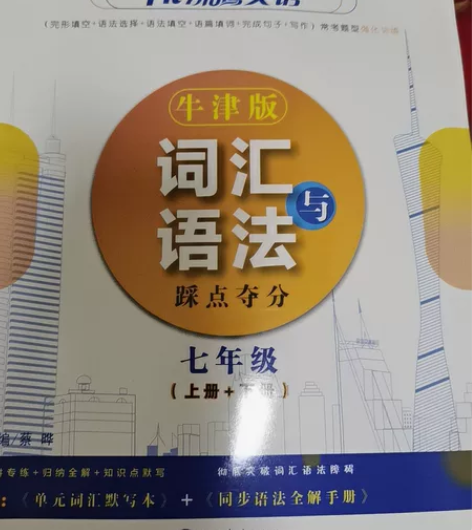 沸腾英语，牛津版，七年级上下册的。词汇与语...