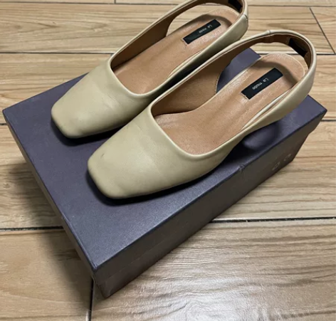 韩式单鞋 杏色单鞋 5公分根高 36码 非...