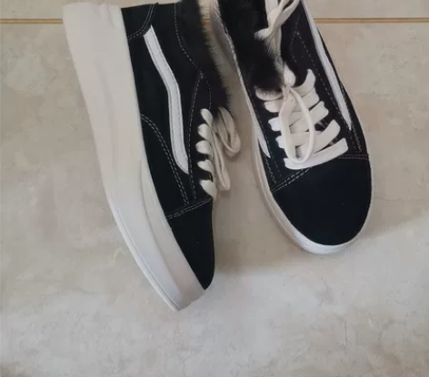 小码女鞋32休闲百搭真皮反绒皮厚底增高帆布...