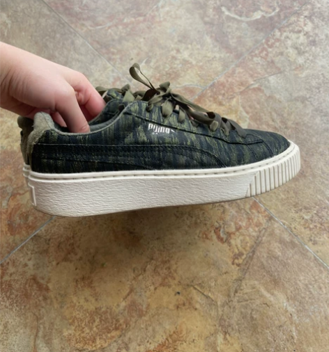 Puma彪马蕾哈娜松糕鞋厚底增高复古低帮休...