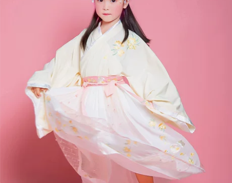 魏晋汉服女童古装超仙春秋演出服唐装女儿童中...