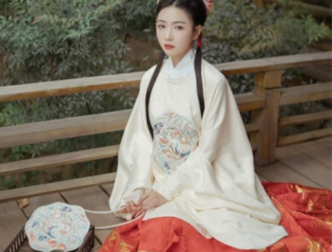兰若庭 如约 圆领大襟 明制 汉服 暗纹 ...