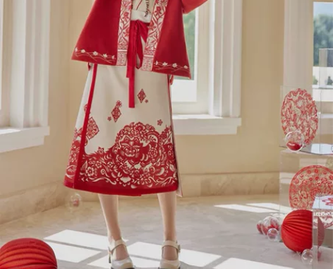 汉服七月夕织祈全新仅拆封无原包装，L码，有...