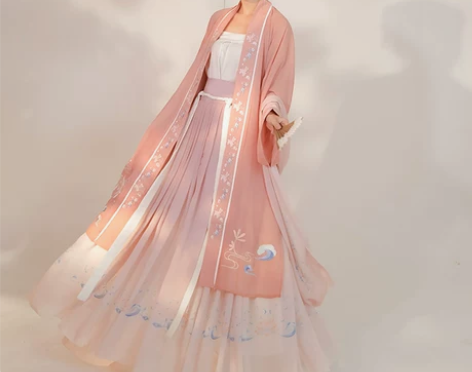 ?劲合【听夏】汉服女正品原创三件套6米摆对...