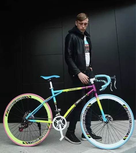 公路自行车赛车变速活飞弯把死飞超快竞速破风...