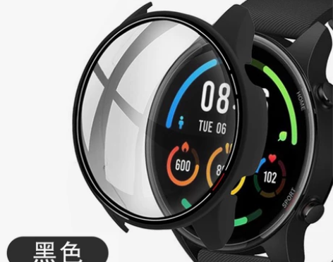 小米智能手表color运动版壳膜一体米 钢...