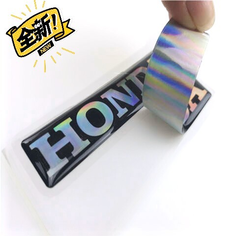 改装本田摩托车汽车车头标志立体贴车软标胶本...