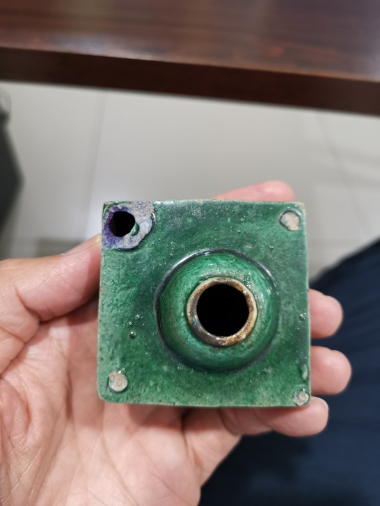 民国扎道水滴，文房器，出水口有小磕，余完整...