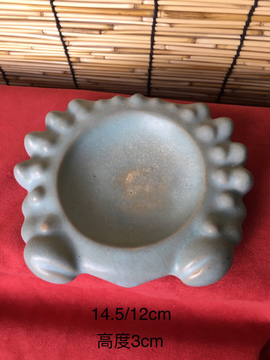 #古风-瓷器#汝窑蟹状砚台