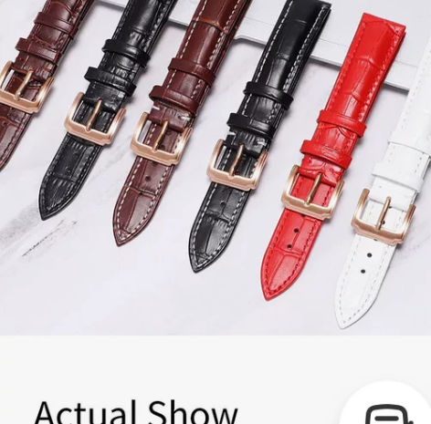 卡西欧天王真皮手表带 表扣款式：针扣 材质...