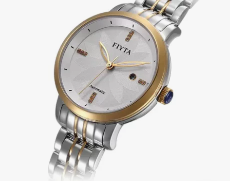 飞亚达FIYTA精致优雅锆石点缀机械女表防...