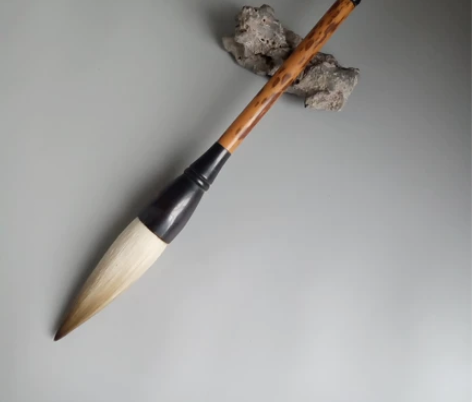 八十年代纯羊毫大斗笔 年份足，笔毛老熟，黑...