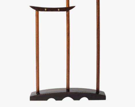 ?青弋桥头笔挂笔架实木黄铜12针创意简约现...