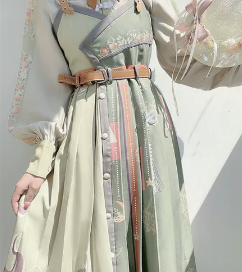 【现货】花悦诗风橘子甜心改良汉服女裙中国风...