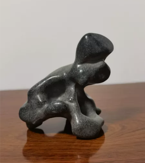 墨金水石～一方小赏石，玩石。广西贵州那边江...