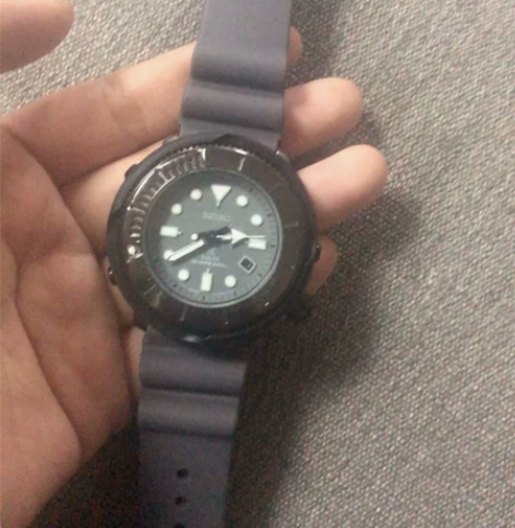 精工手表改装 石英表,非太阳能 表带反面有...