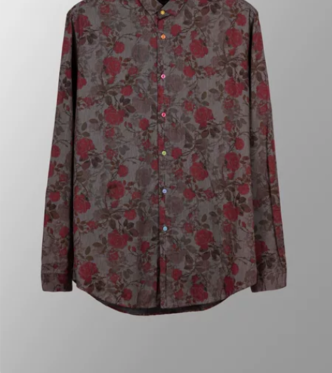 捡漏！撤柜专柜2380高端轻奢印花男士长袖...