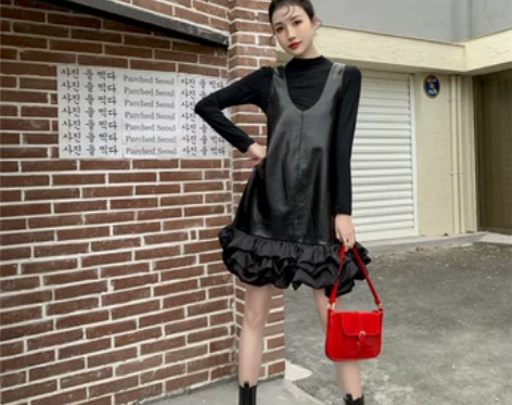 秋装2021年新款茶歇法式设计感小众复古连...