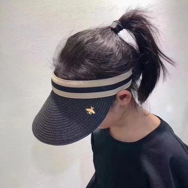 ins网红空顶帽子女遮阳帽夏季百搭防晒遮脸...