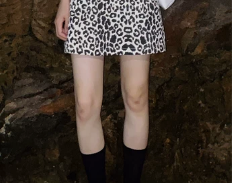 豹纹短裙女复古百搭高腰显瘦一步裙a字裙性感...