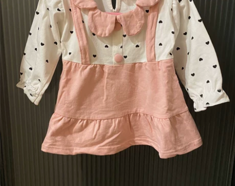 全新童装女宝女童长袖春秋装连衣裙上身裙可爱...