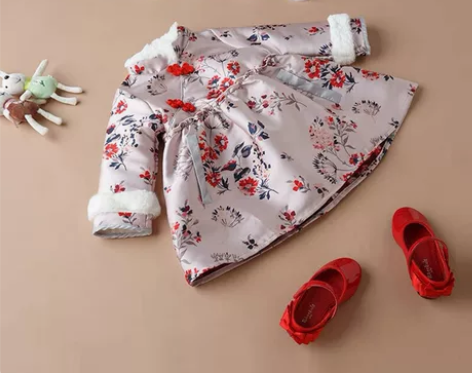 女宝宝汉服秋冬装儿童中国风女童套装裙子婴儿...