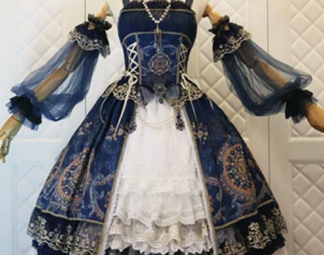 【尾款】九歌lolita 沉汐之冠 华丽J...