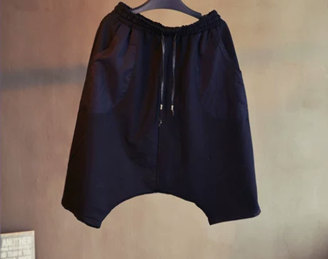 短裤男 短裤中裤新款男夏季潮流五分裤宽松黑...