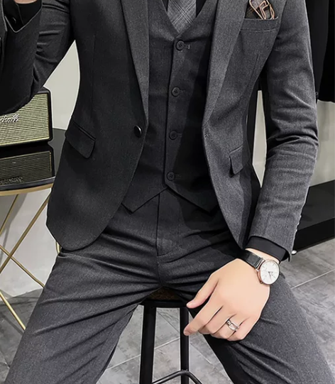 结婚西装套装男士韩版修身宴会礼服青年