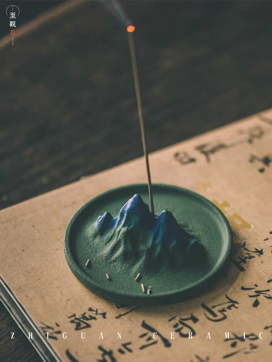 全新带包装，陶瓷香插，