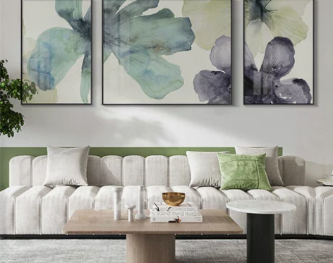 装饰画 装饰画挂画现代水彩客厅北欧花卉抽象...