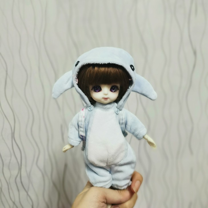 bjd 娃衣坊 鲸鱼装 动物服 爬爬服
