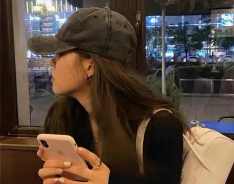 鸭舌帽复古水洗帽水泥灰百搭弯檐软顶子女
