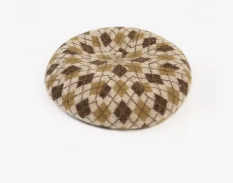 ?K姐 羊毛贝雷帽 55羊毛 韩版日系学院...