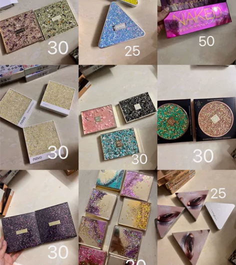 实体店倒闭不做了 创业失败全新九八新眼影眼...