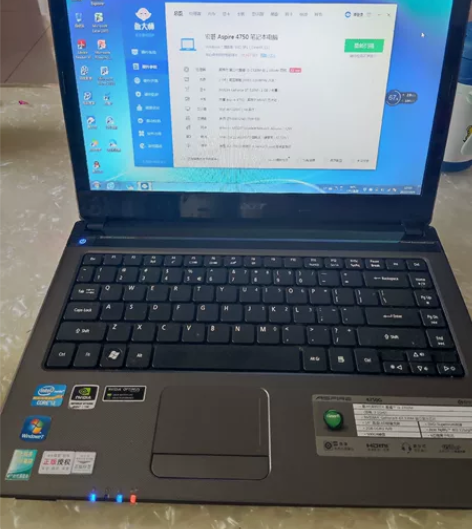 宏基笔记本型号4750G。处理器酷睿i3-...