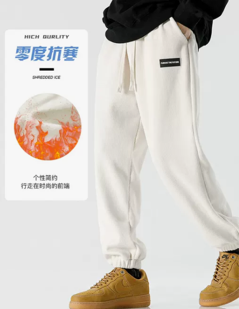 灯芯绒男裤春秋款青少年帅气裤子男冬季潮牌束...