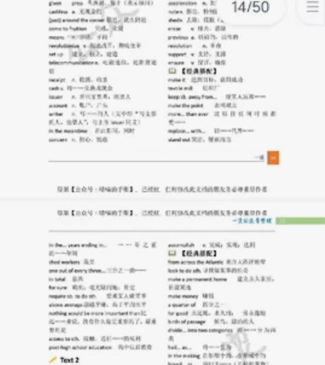 考研英语二  2010年到2021年重点单...