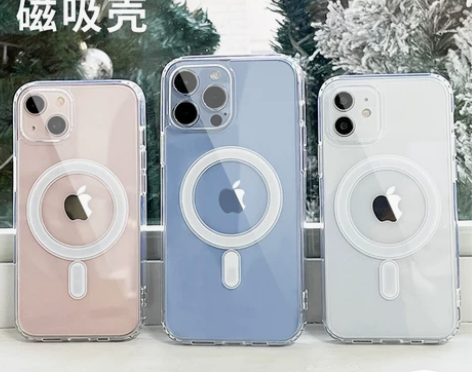 透明磁吸适用iphone14promax苹...