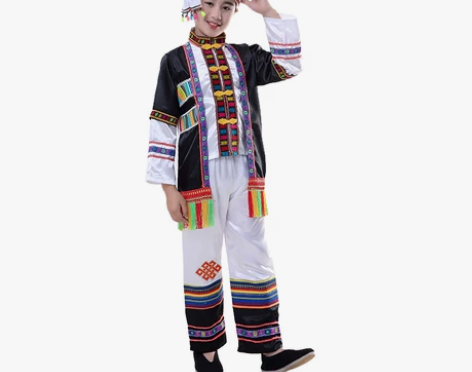 儿童少数民族演出服白族民族服亲子走秀服葫芦...