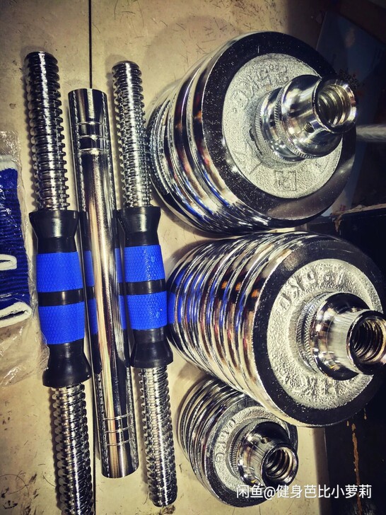 【用一辈子】纯铁实心电镀哑铃男士健身器材家...