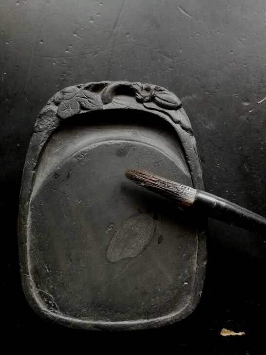 清代瓜果砚 清瓜果砚 尺寸：115mm，8...