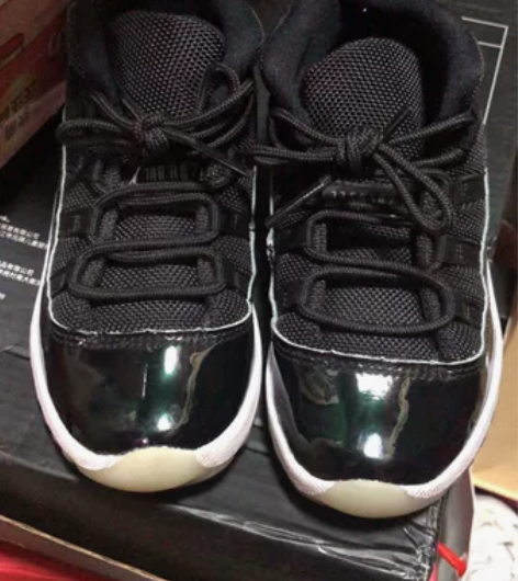 乔丹Jordan乔11大魔王黑色,童鞋篮球...