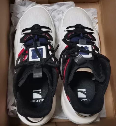 王一博安踏霸道42.5 鞋子有点大！没穿几...