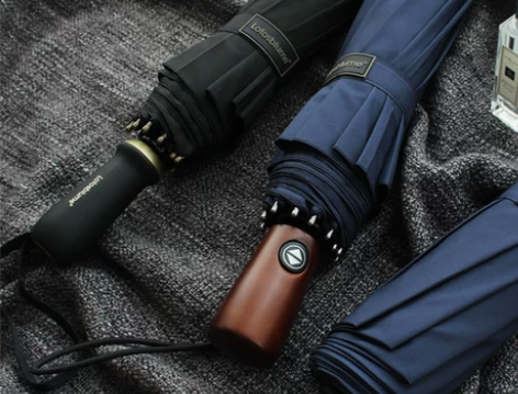 德国精工125厘米超大直径折叠雨伞十骨防风