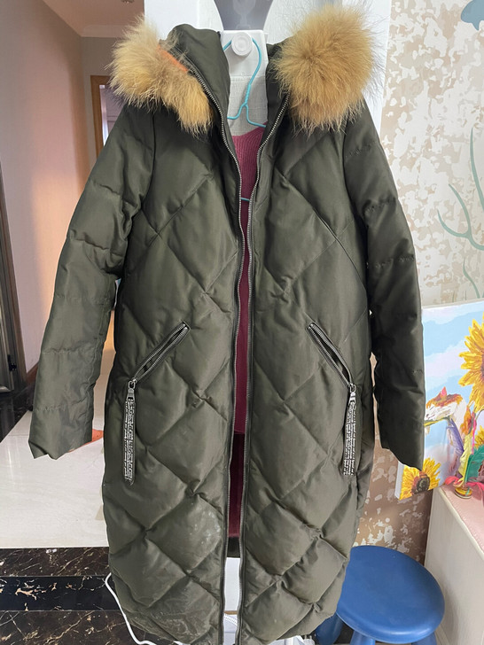 专柜Zll购买的羽绒服（白鸭绒）穿过几次而已